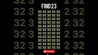 Find 23 || Find the odd number #oddnumber #emojigame #education #emojichallenge #eyetest #iqtest