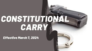 Constitutional Carry in South Carolina | Charleston, SC Criminal Defense Attorney