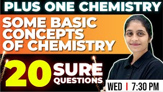 PLUS ONE CHEMISTRY | ONAM EXAM | 20 SURE QUESTIONS | SOME BASIC CONCEPTS OF CHEMISTRY | CHAPTER 1