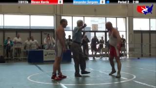 Steven Harris vs. Alexander Sergeev at 2013 Veterans Nationals - Freestyle