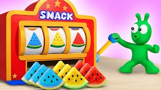 Pea Pea Explores Lucky Watermelon Vending Machine 🍉 Cartoon For Kids ❤️ Pea Pea World