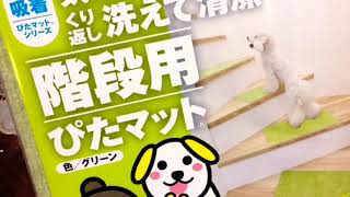 [高齢猫] 足腰のため階段マットを付ける