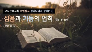 오직은혜교회/강민수 목사/주일설교/갈라디아서강해(16) 심음과 거둠의 법칙(갈6:6-10)