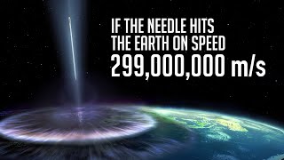 What If a Needle Hits the Earth at the Speed of Light?