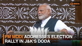 PM Modi addresses election rally in J\u0026K's Doda and more | DD India Live