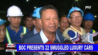 BOC presents 22 smuggled luxury cars