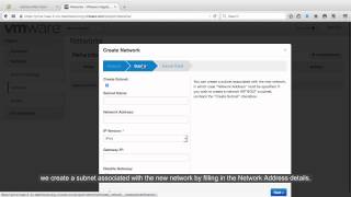 VMware Integrated OpenStack – Adding Networks