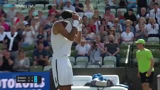 Fun Dustin Brown Points And Moments In Win Over Zverev | Stuttgart 2019