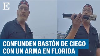 Arrestan a un invidente al confundir su bastón con un arma en Florida | EL PAÍS