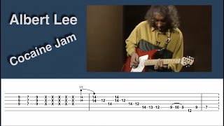Cocaine - Albert Lee - Guitar solo - Tab - Em pentatonic licks - PDF