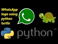 How to draw WhatsApp Logo Using Python Turtle in 3 minutes  #code  #python