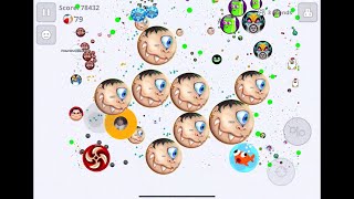 【Agar.io Mobile】深夜の超激アツ過密鯖潰しと1鯖分