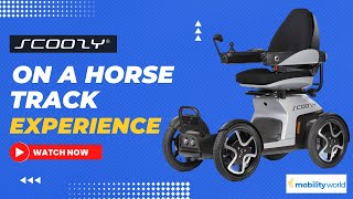 Mobility World Ltd UK - Scoozy Experience - On A Horse Track