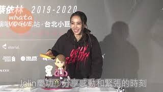 Jolin慶功　分享感動和緊張的時刻