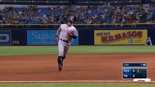 TEX@TB: Choo rescues Texas with game-tying HR in 9th