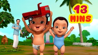 Download ಗಾಡಿ ಒಳ್ಳೆಯ ಗಾಡಿಗಳು - Playing with Vehicles | Kannada Rhymes for Children  | infobells mp3