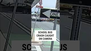 NEW: School bus crash CAUGHT ON CAMERA #foxnews #news #us #fox