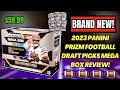 *2023 PRIZM FOOTBALL DRAFT PICKS MEGA BOX REVIEW!🏈 SICK RED ICE AUTO PULL!🔥