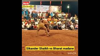 sikander Shaikh vs Bharat madane kushti. sikander Shaikh win #fitnesskingshorts #jassapatti #video