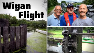 The Wigan Lock Flight By Narrowboat - Ep. 60