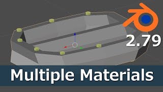 Add Multiple Materials to a Single Object | Blender 2.79 Tutorial