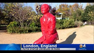 Statue Mocking Vladimir Putin Unveiled In London Park