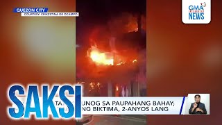 8 patay sa sunog sa paupahang bahay; pinakabatang biktima, 2-anyos lang | Saksi