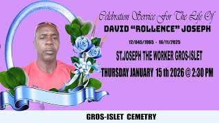 FUNERAL SERVICE OF DAVID “ROLLENCE” JOSEPH