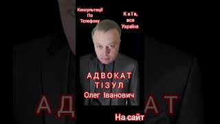 АДВОКАТ ТІЗУЛ ОЛЕГ ІВАНОВИЧ. Київ і вся Україна. Консультації По Телефону. Ведення Судових Справ