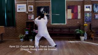 Tai Chi Sword 42 Form  (Slow Motion with Instructions)
