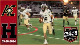 !!HIGHLIGHTS!! American Canyon at Hayward Football 9.20.24