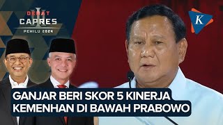 Anies Tantang Ganjar Nilai Kinerja Prabowo Pimpin Kemenhan