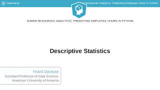 Python Tutorial: Descriptive Statistics