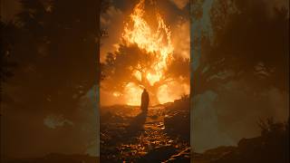 Biblically Accurate Burning Bush 🔥 🌳 (Exodus 3) #shorts