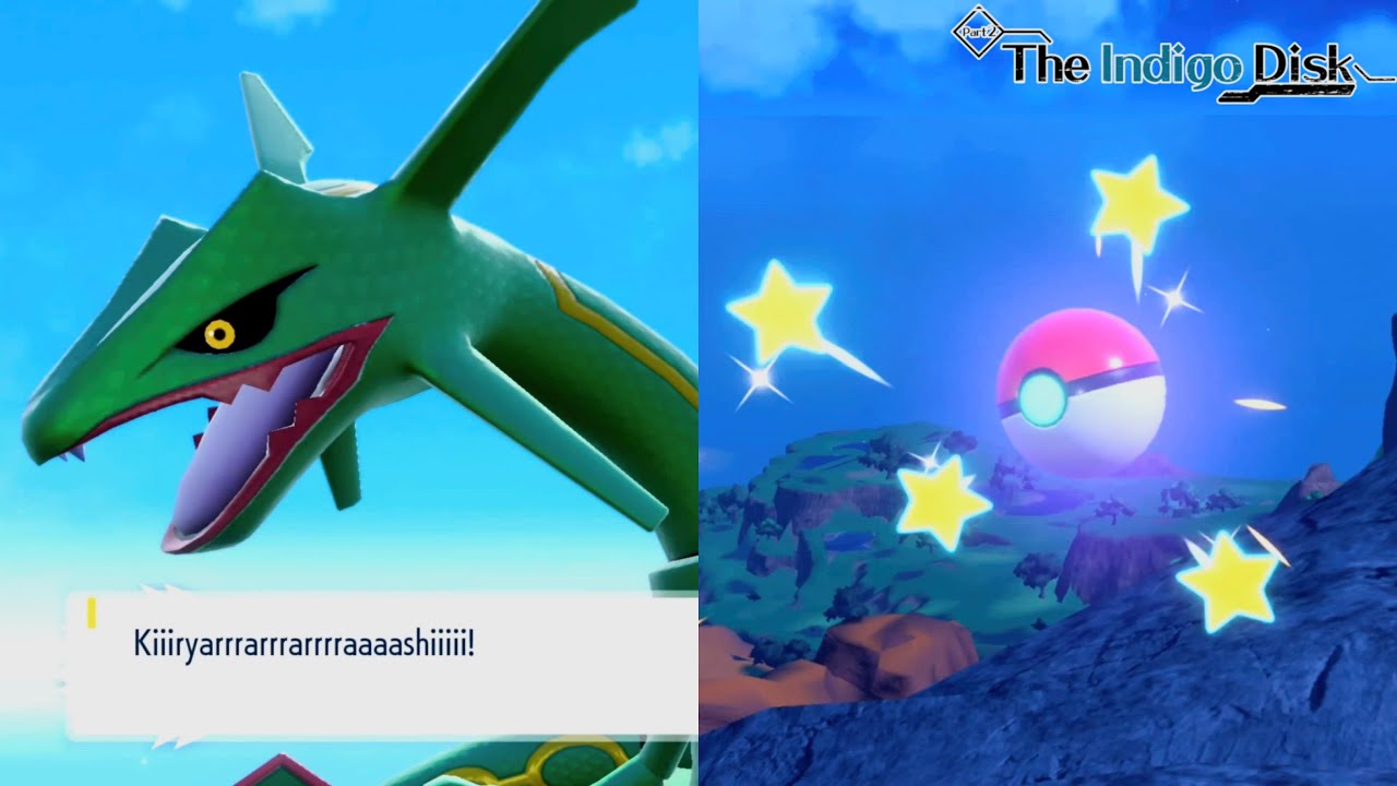 Pokémon Scarlet & Violet - Captured Rayquaza Legendary Hoenn & Pokéball ...