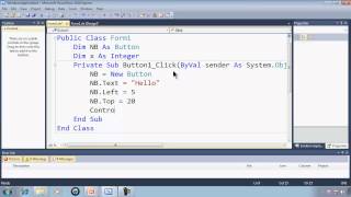 Visual Basic Express 2010 Tutorial 40 Dynamically Making Objects Part 9