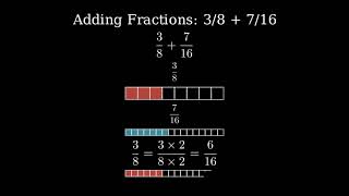 How to Add 3/8 + 7/16 (3/8 Plus 7/16)
