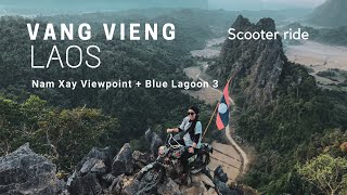 NAM XAY VIEWPOINT AND BLUE LAGOON 3 VANG VIENG - LAOS 🇱🇦#Vlog