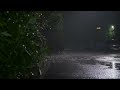 4k 한밤중에 쏟아지는 소나기 빗소리 천둥 번개 그리고 비오는 소리 thunder and lightning rain sounds at night