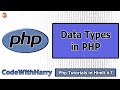 Data Types in Php | PHP Tutorial #7