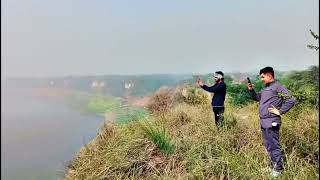 चम्बल नदी में दिखाई दिए मगरमच्छ 🐊 ll chambal river and crocodile 🐊🤣