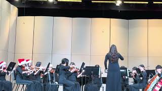 Audrey Li play as concert master for AJH  2024Christmas concert