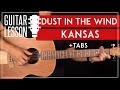 Dust In The Wind Guitar Tutorial 🎸Kansas Guitar Lesson |Fingerpicking + TAB