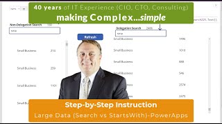 Solved-Delegation and Power Apps Search vs StartsWith. Working with Large Datasets [224.711]