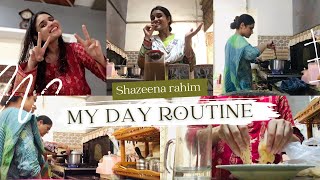 My Day Routine 🤥🥱😰| Busy Day | Day of My Life| Shazeena rahim | aroob jatoi
