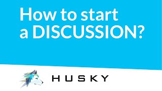 How to start a discussion?