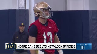 Notre Dame debuts new-look offense at first spring practice