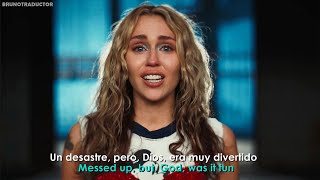 Miley Cyrus - Used To Be Young // Lyrics + Español // Video Official