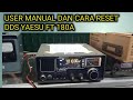 cara reset dan user manual dds ft 180A