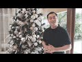 anton barretto shows us how to fashion a timeless silver themed christmas tree